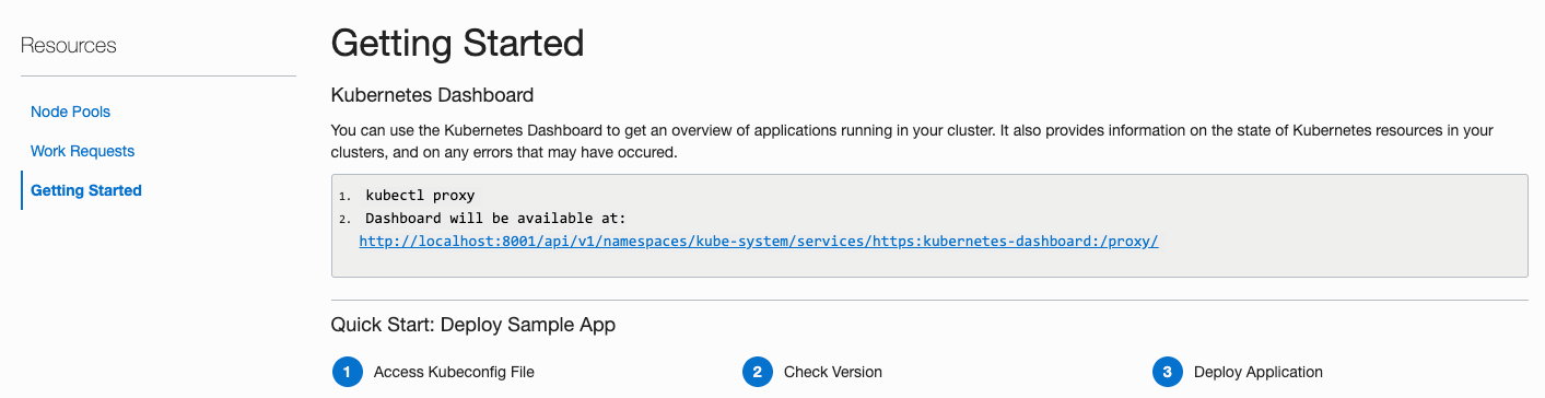 Console - Accessing Kubernetes Dashboard