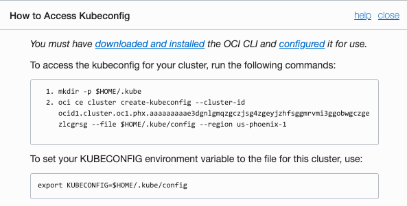 Console - Accessing Kubeconfig